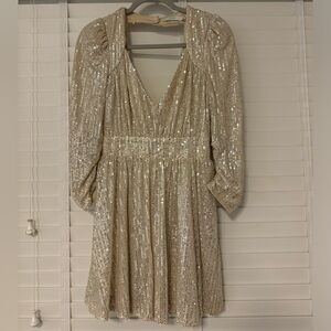 Lush Champaign sequin mini dress